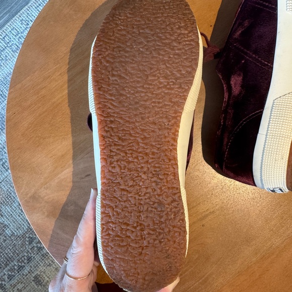 Like New Superga Classic 2750 Velvet Sneakers in Bordeaux/Wine, size 10/41.5 - Picture 9 of 13